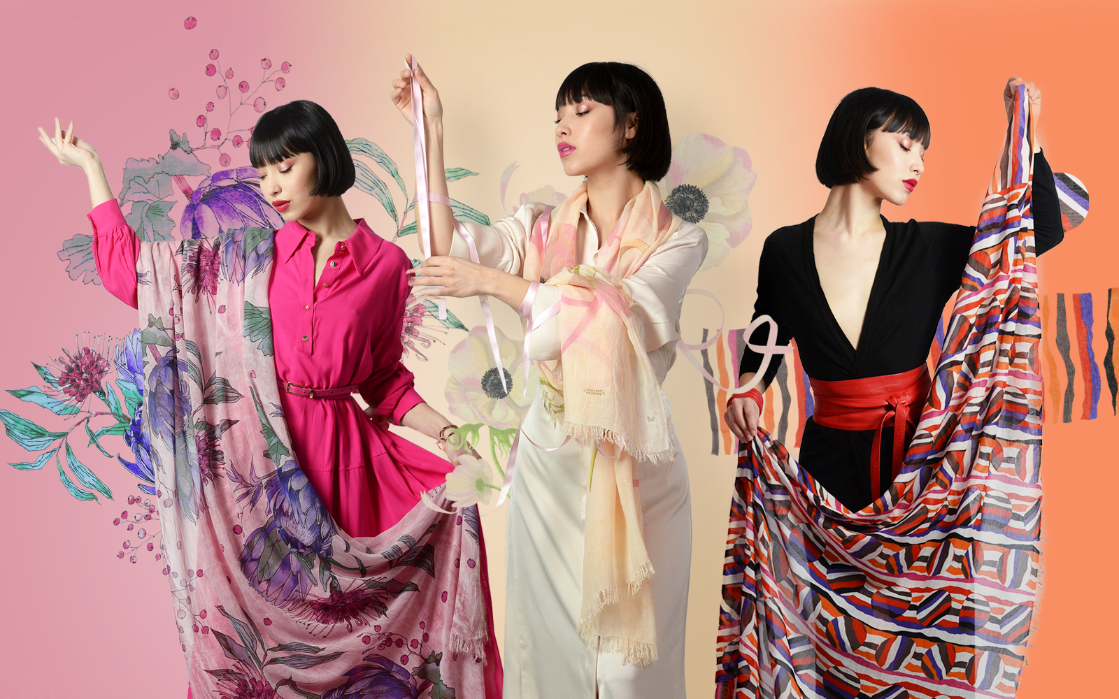 Dürer, O'Keeffe, Boetti: la linea Art dei Foulard Bamboo si arricchisce con tre nuovi capolavori