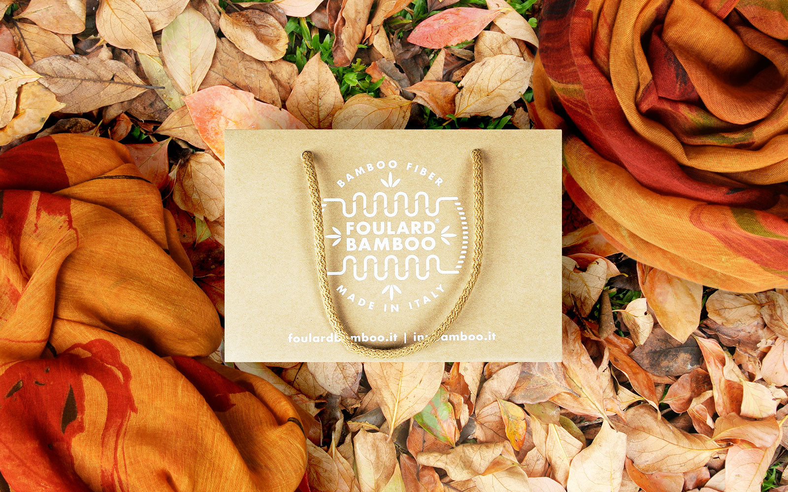 Dalle magiche atmosfere autunnali, nuove ispirazioni per la serie Art dei Foulard Bamboo