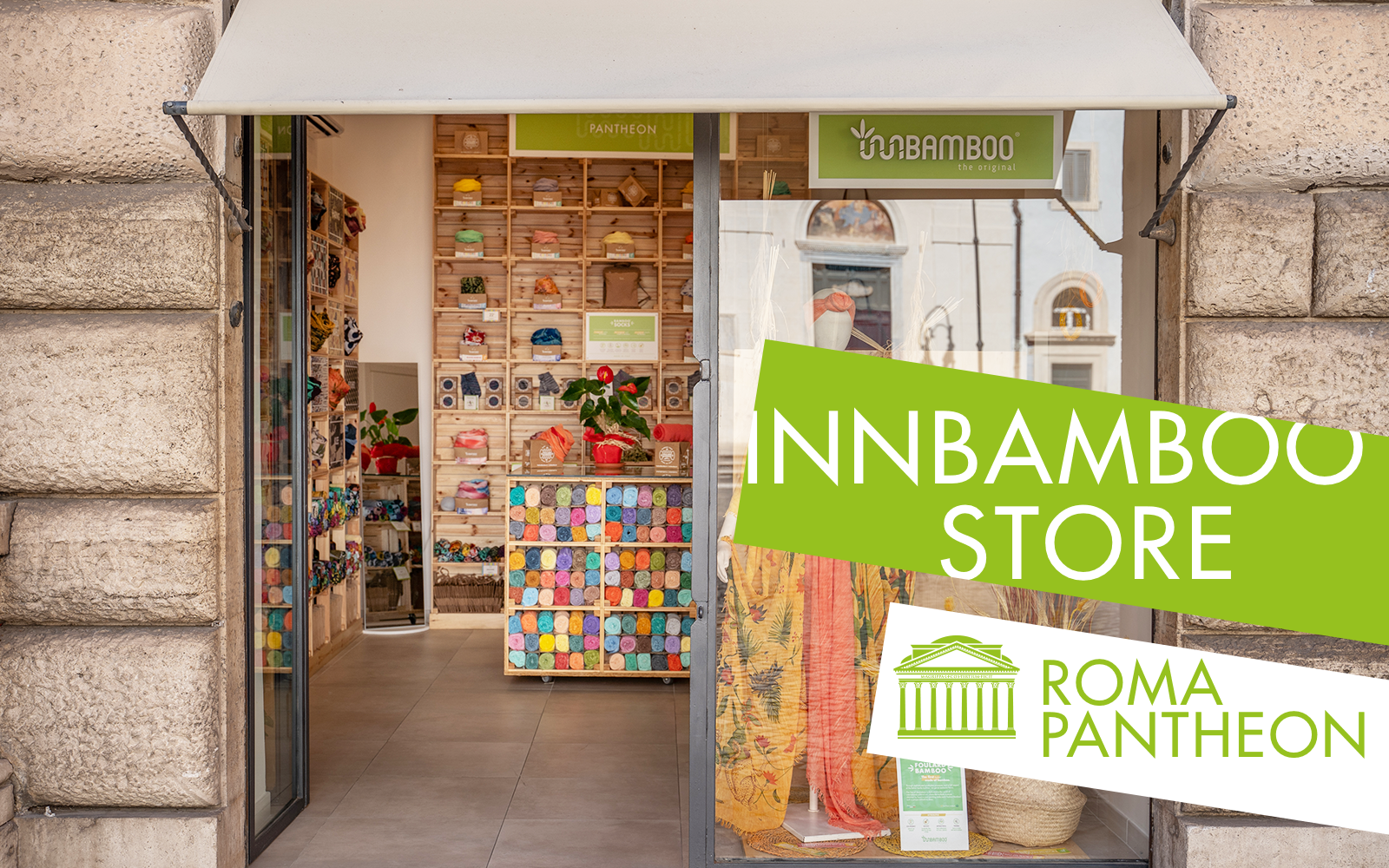 Il nuovo store Innbamboo accanto a uno dei monumenti italiani iconici nel mondo