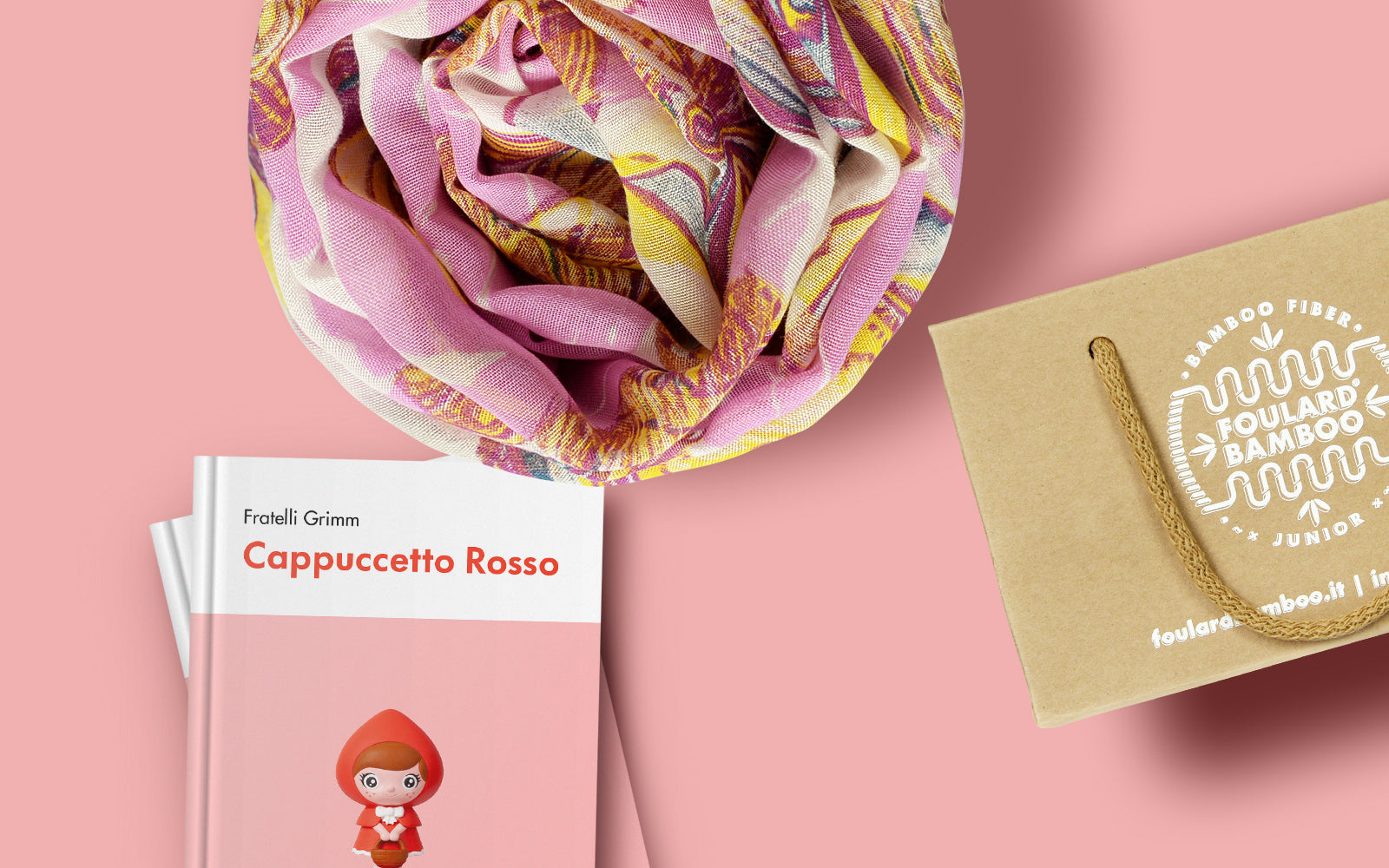 La poesia dei Foulard Bamboo Junior si tinge di nuove, avvincenti fantasie ispirate al mondo delle fiabe