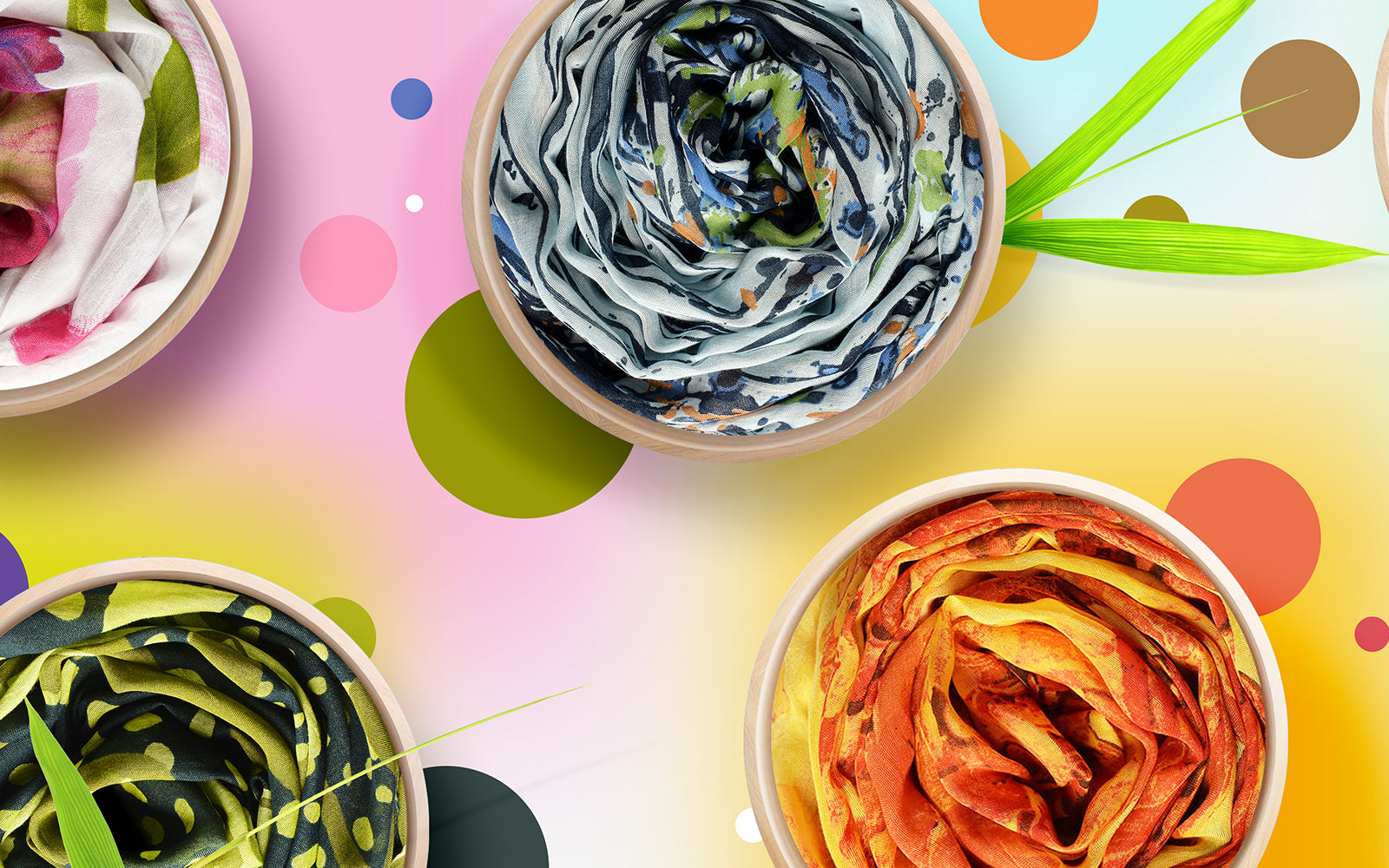 Benvenuta Primavera con gli affascinanti refresh dei Foulard Bamboo